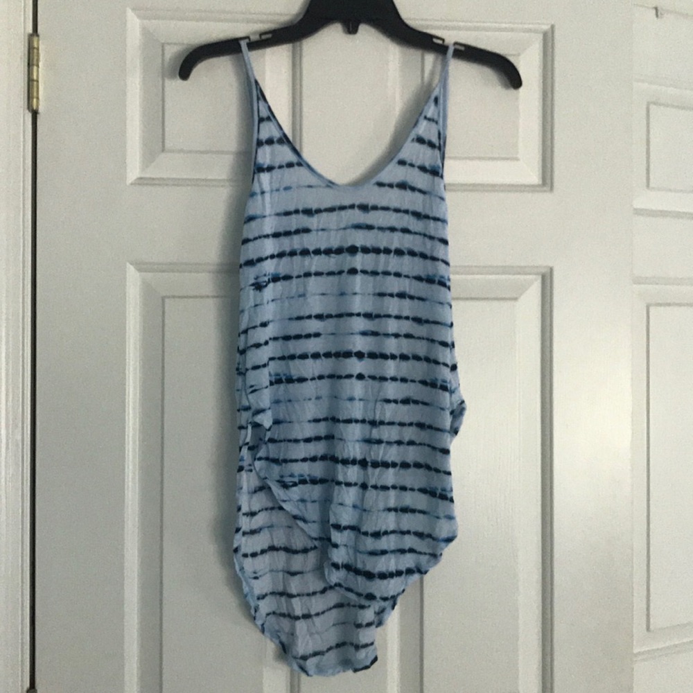Pacsun Blue tie-dye Tank Top
